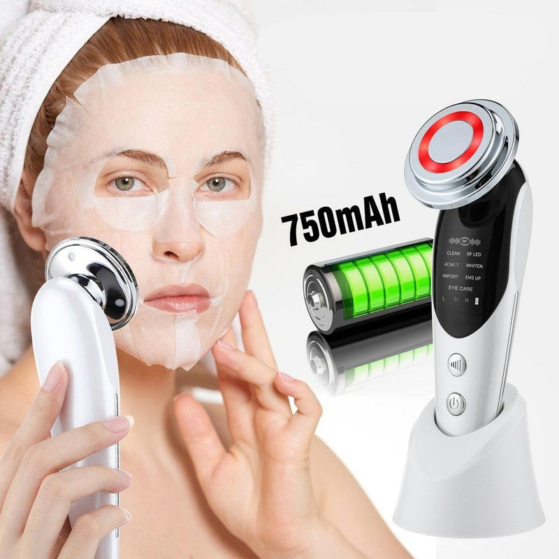 Massageador Rejuvenescedor Facial 7 em 1 - Anti-Envelhecimento - Helles On-line